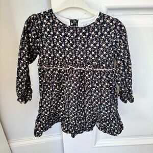 Babidu Floral Long Sleeve Dress, Size 2T